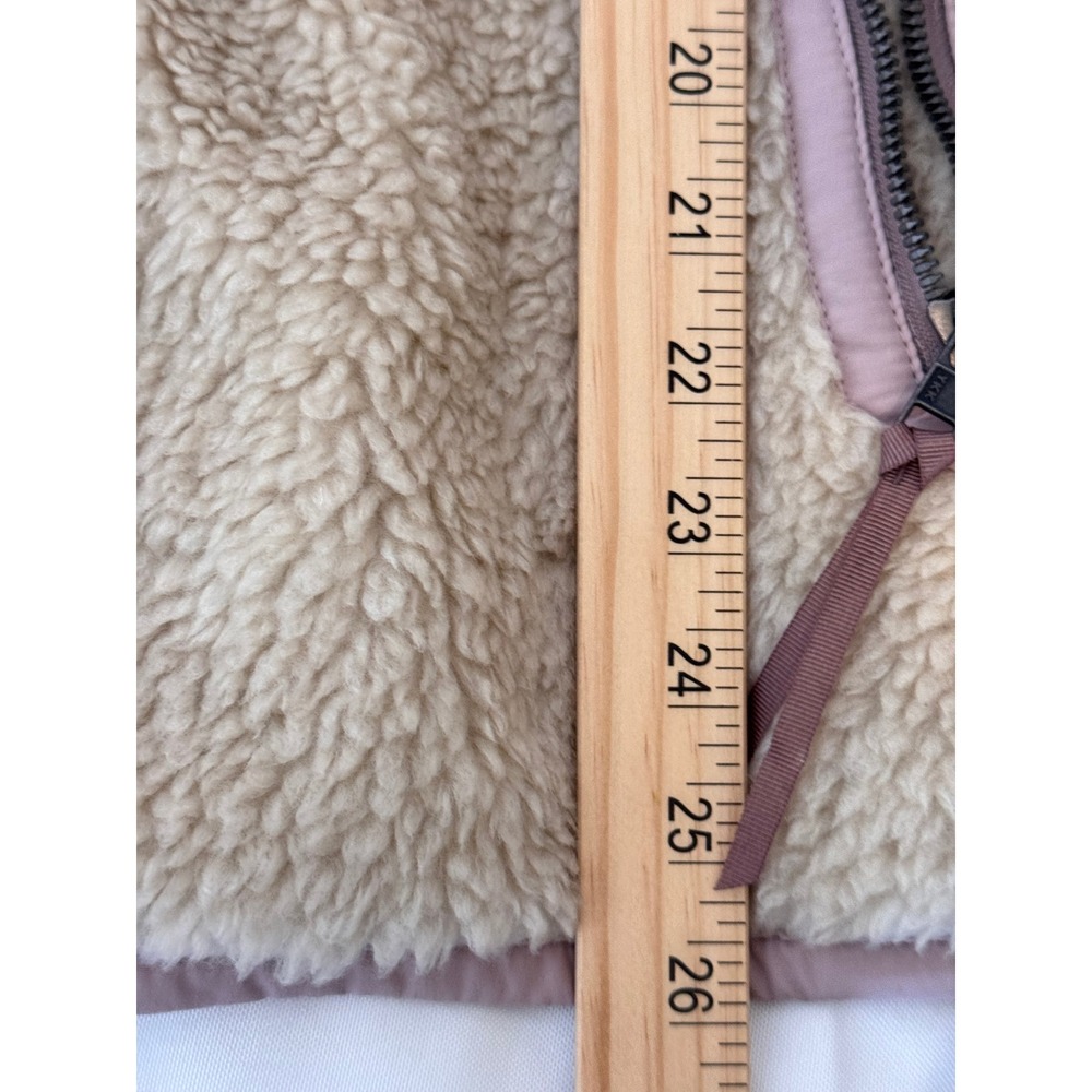 Patagonia Women's Fleece Jacket Cozy Sherpa Full Zip Tan Beige Size Large EUC - Picture 13 of 15